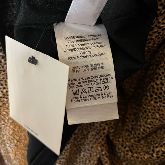 DKNY Long-Sleeve Printed Puff-Sleeve Dress - Picture 8 of 8